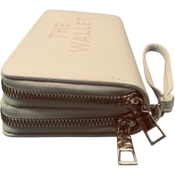 Designer Fashion Cream “The Wallet” Wristlet Wallet - Picture 6 of 9